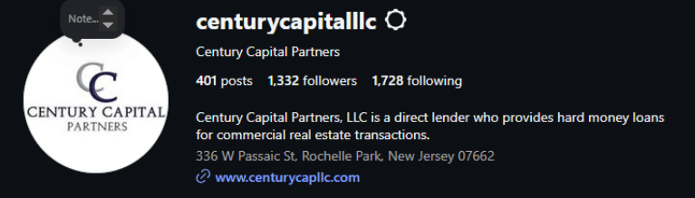 CCP Instagram profile before follower growth